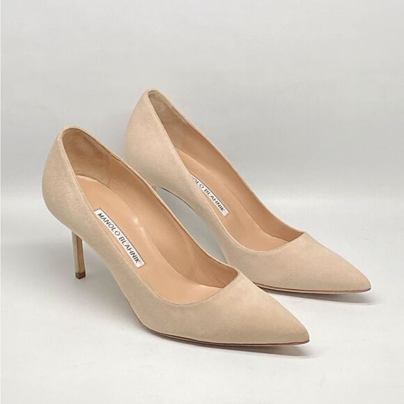 Manolo Blahnik BB Suede Pointed Toe Pump size 36 - Picture 2 of 12